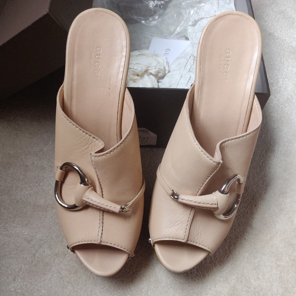 Gucci clog heels